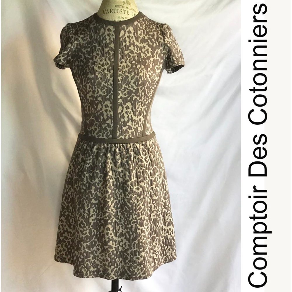 Comptoir Des Cotonniers Geometric Shift Dress Size S